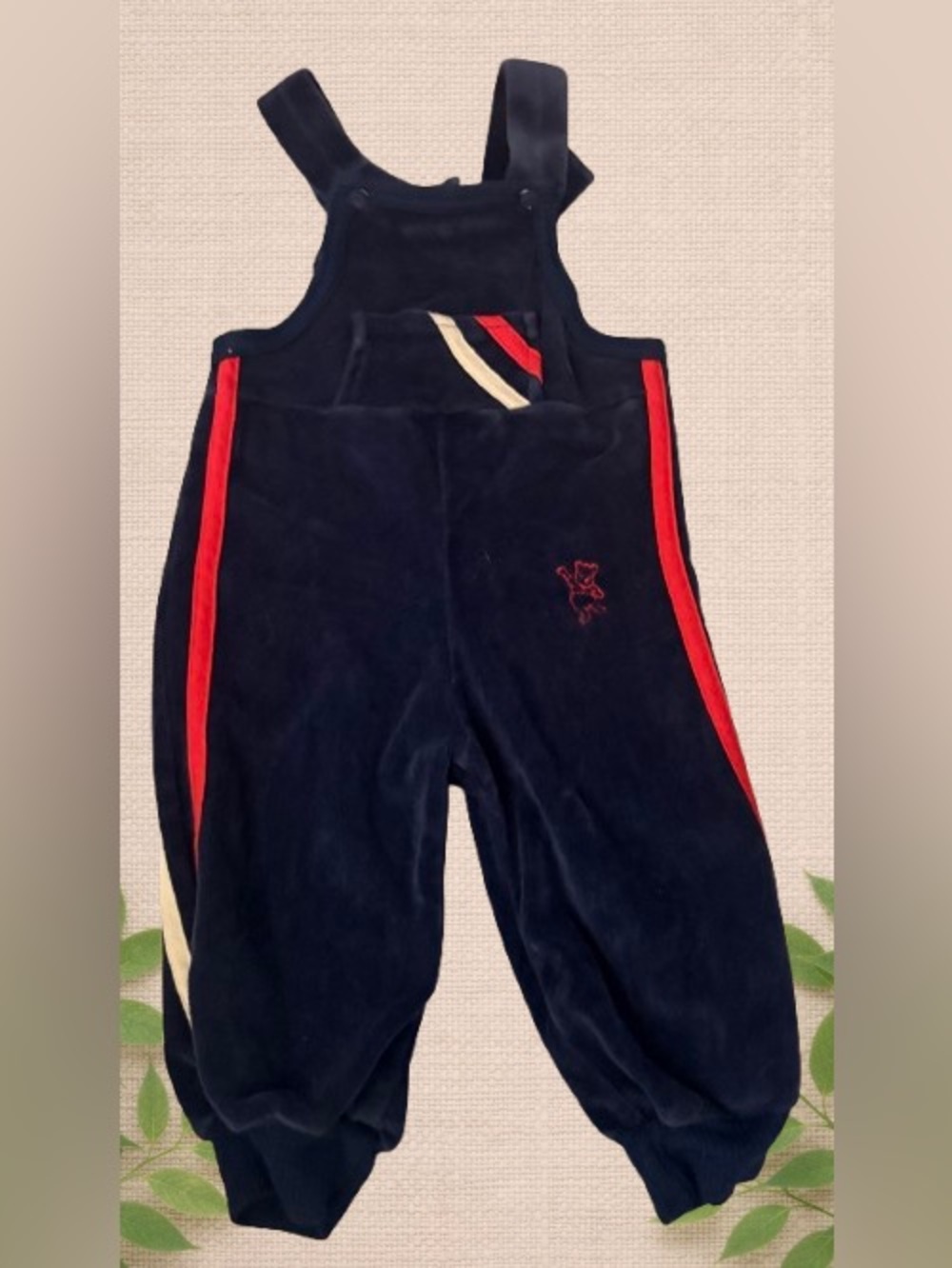 Vintage Winnie the Pooh Sears Corduroy Overalls 20 lbs Baby Size